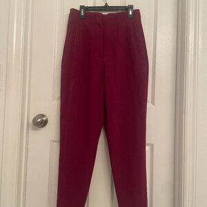 Zara High Waister Trousers (Plum)